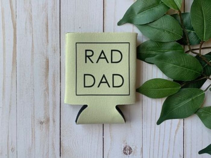 Personalized can cooler for dad