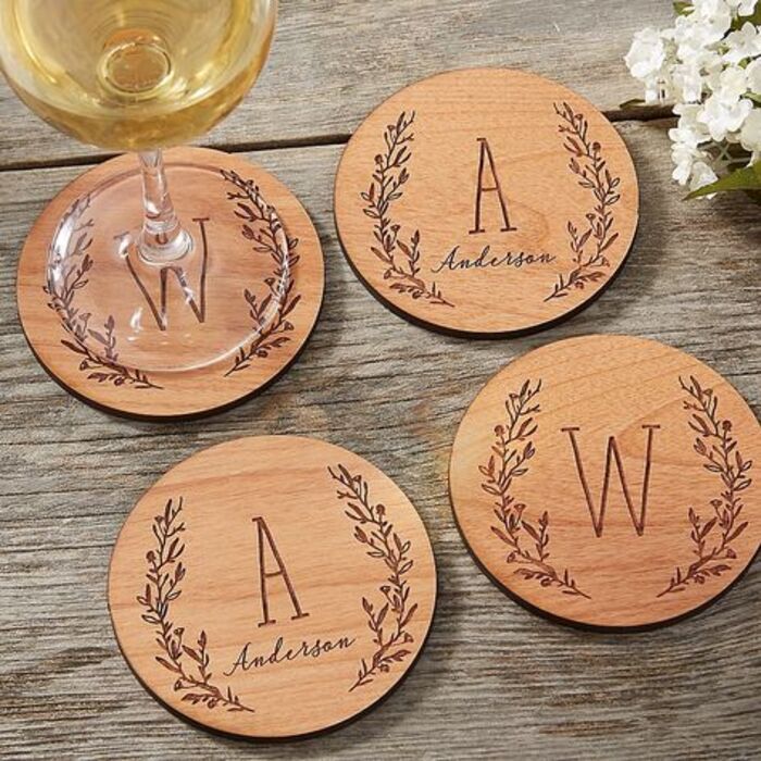 Personalized coasters: one-of-a-kind gift for father