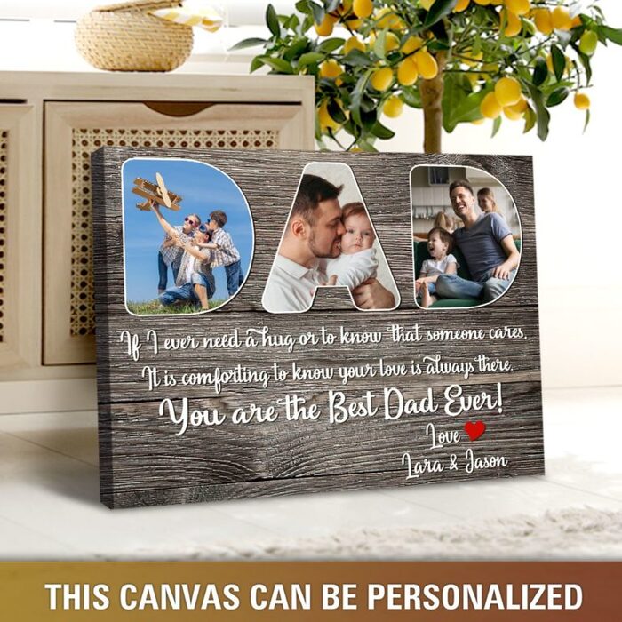 Father's Day photo canvas gift
