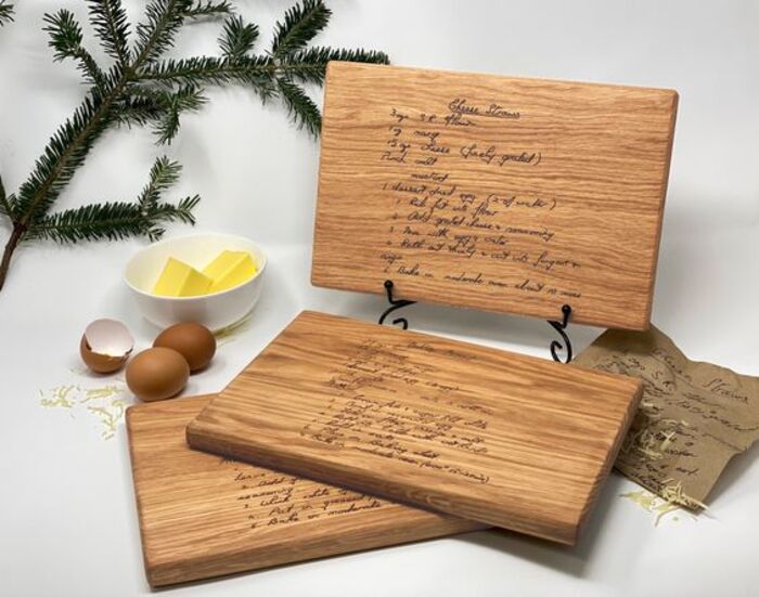 Recipe cutting board: unique presents for father