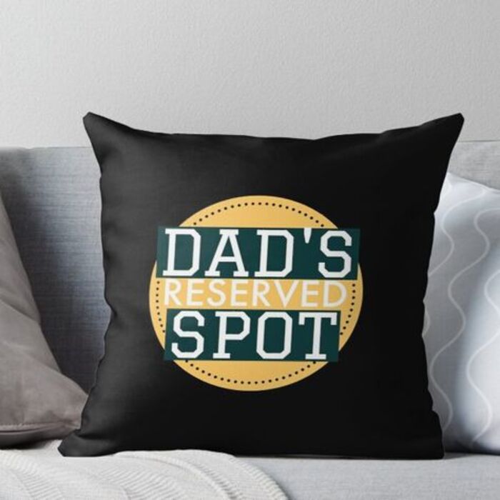 Dad's spot throw pillow
