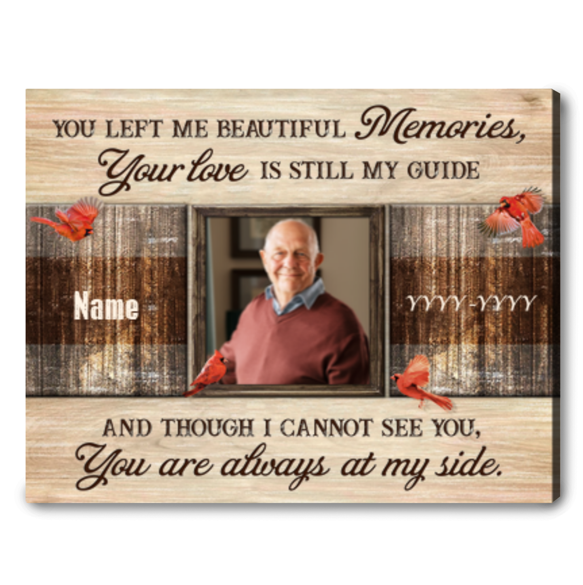 Mom, You Left Me Beautiful Memories - Personalized Gifts, Custom Memorial  Canvas for Mom, Memorial Gifts