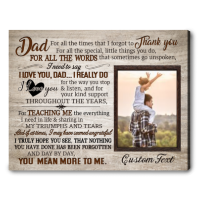 father's day gift custom photo canvas wall art for father's day 2022 01