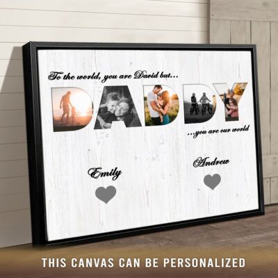 Unique Idea Gift For Dad Custom Father's Day Gift Canvas Print