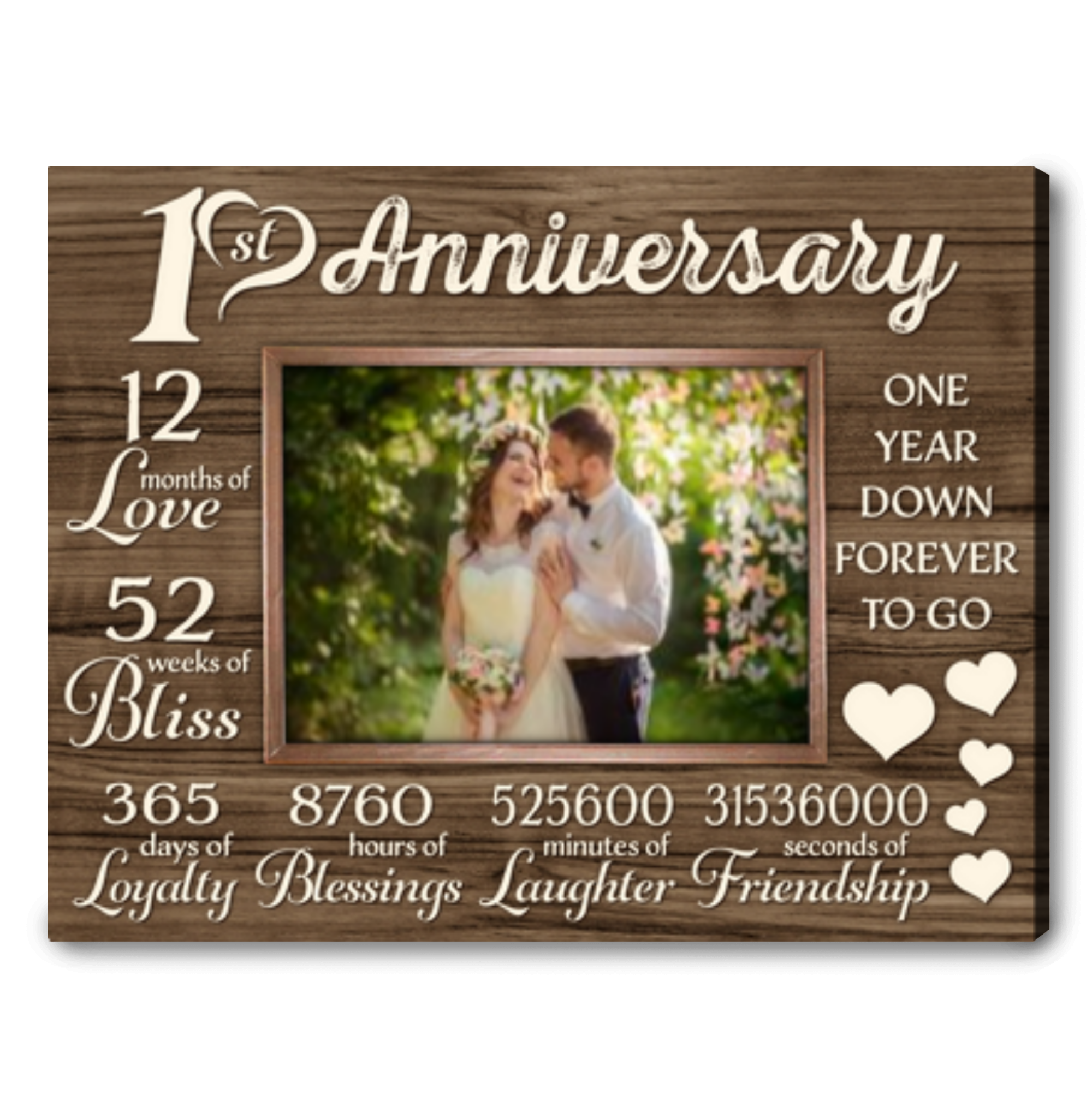 first wedding anniversary gift personalized gift for couple on wedding anniversary 01