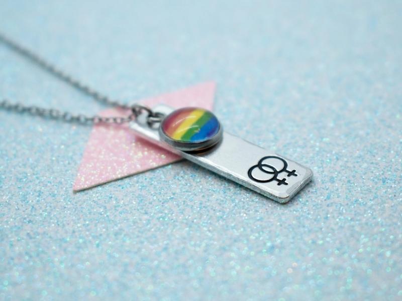 Unique Necklace for lesbian engagement gifts