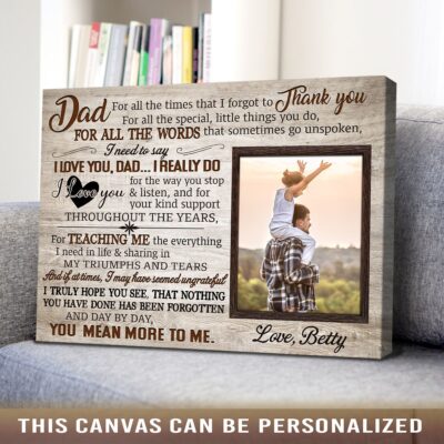 father's day gift custom photo canvas wall art for father's day 2022 02