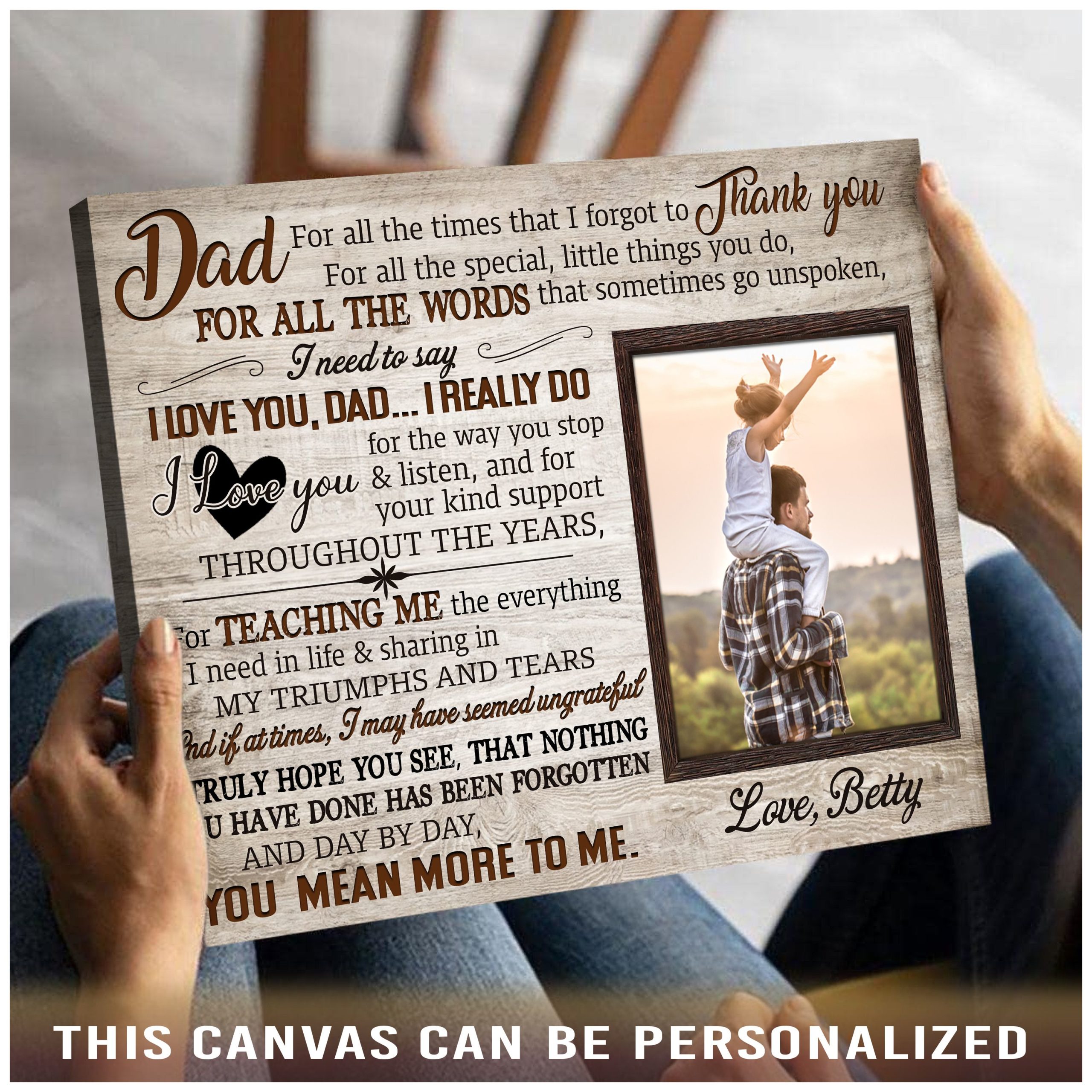 Father's Day Gift Personalized Best Gift For Dads Who Have Everything - Oh  Canvas