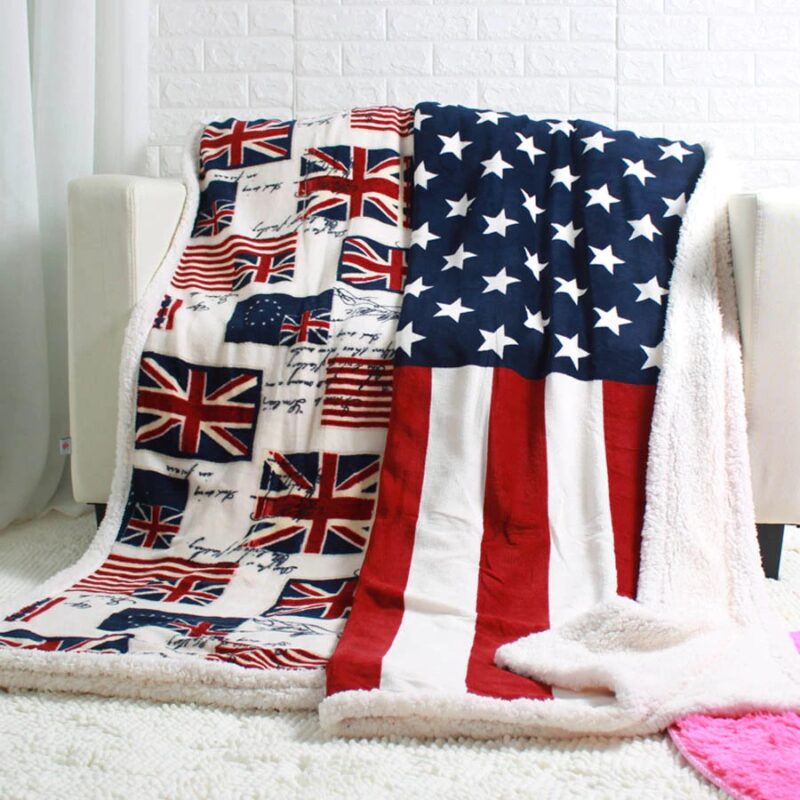 best gift for grandpa - Fabric of our Family Blanket - Americana