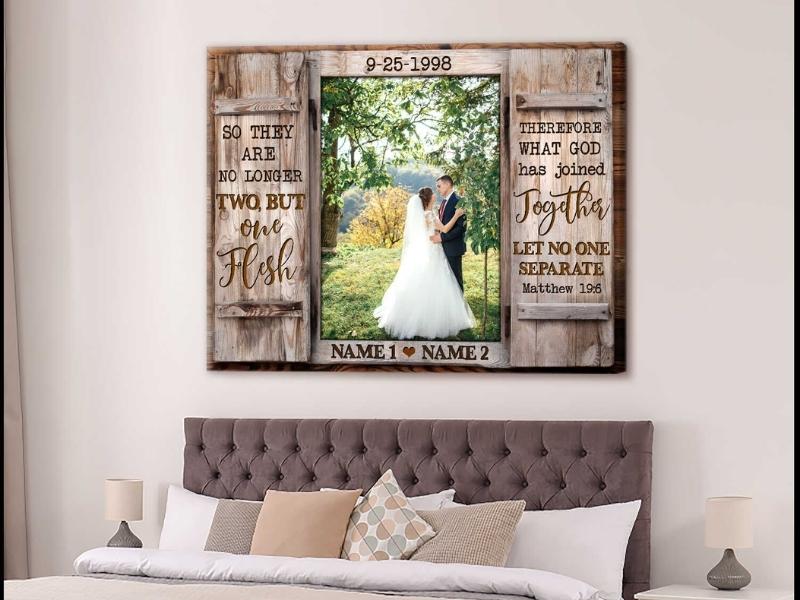 Best Wedding Anniversary Gifts With Bible Verse Oh Canvas