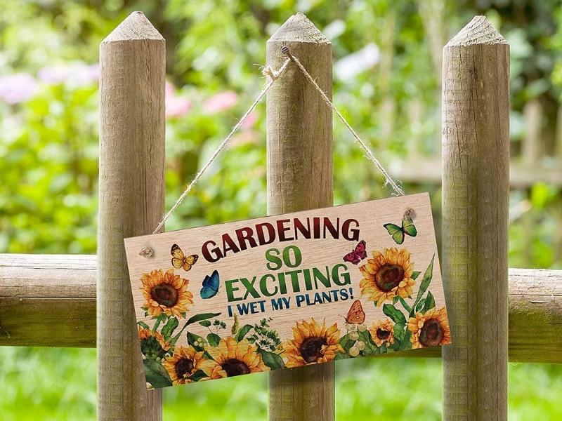 Hanging Garden Sign - 43rd wedding anniversary gift