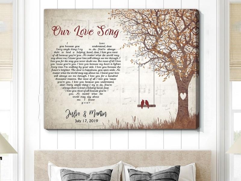 Lyrics Gift For Anniversary Oh Canvas