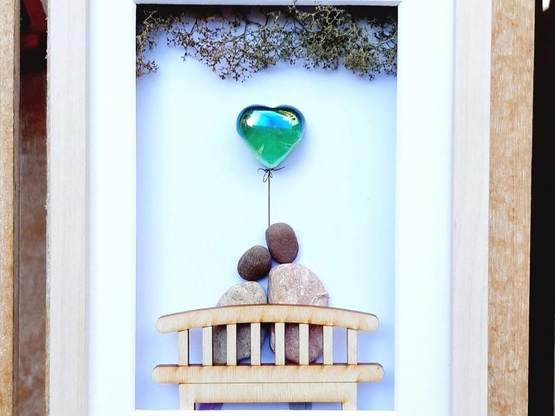 Pebble Opal Art Picture - 43Rd Wedding Anniversary Gift