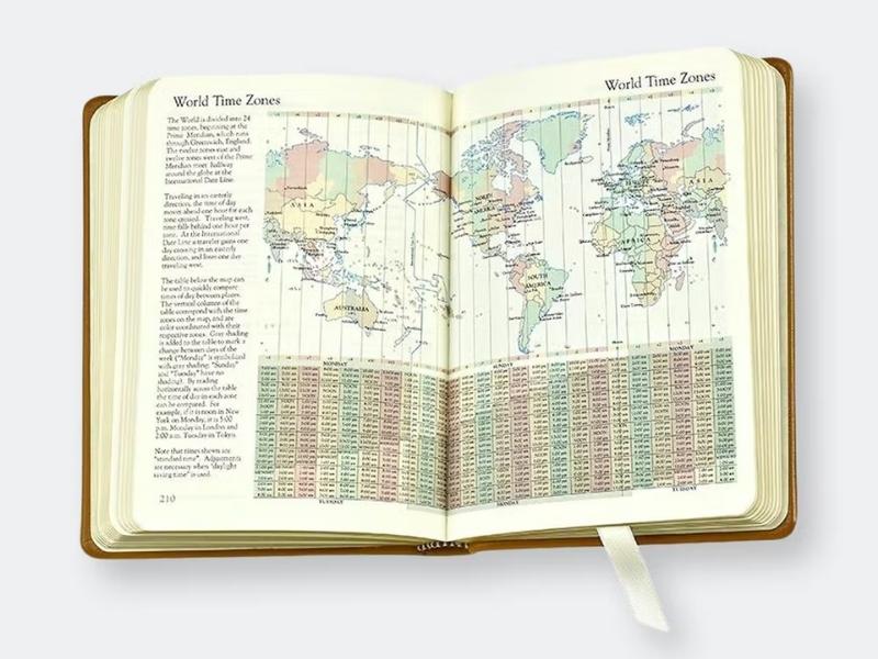 Graphic Image World Travel Journal - 43rd anniversary gift