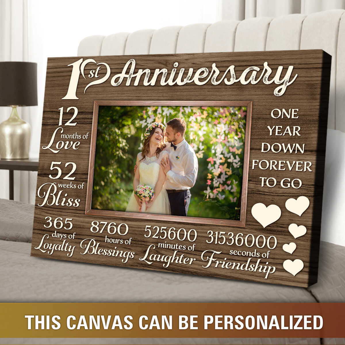 first wedding anniversary gift personalized gift for couple on wedding anniversary 02