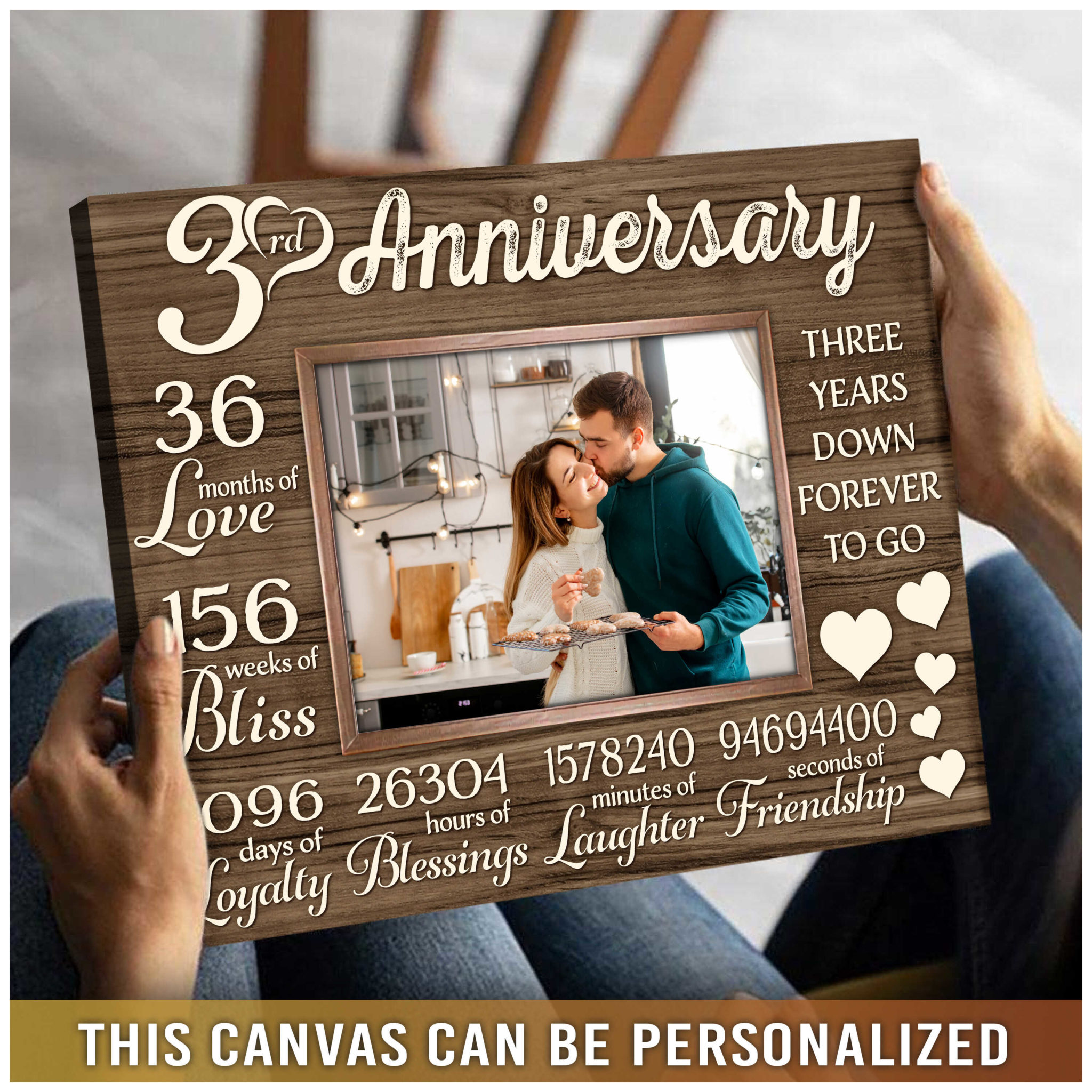 3rd Anniversary Gifts Leather or Crystal