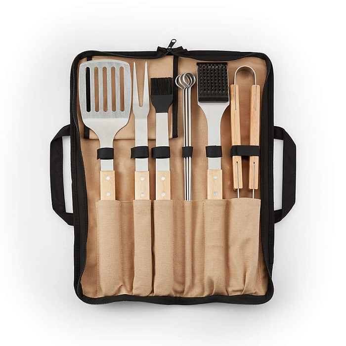 Birthday Gifts For Dad - Wood-Handled Barbecue Tool Set  