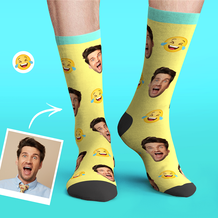 Personalized Face Socks - funny gifts for Dad