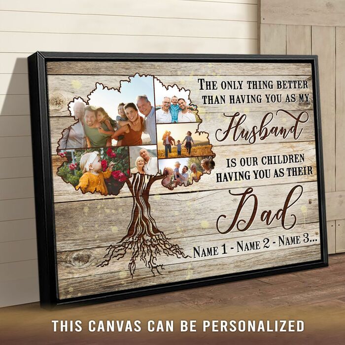 Photo family tree art: unique gifts for brothers