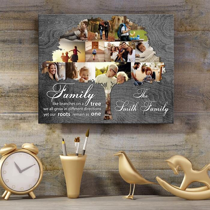 Family tree canvas prints: sentimental gift ideas for brother