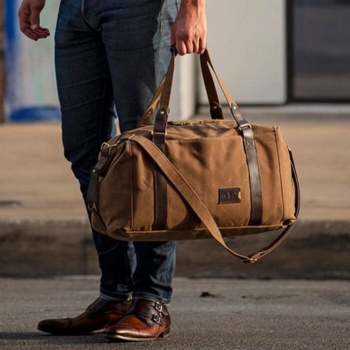 Weekender duffel bag: unique gifts for brothers