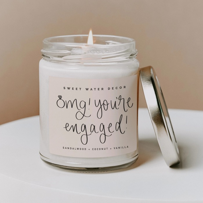 engagement gifts for sister - OMG, You’re Engaged Candle