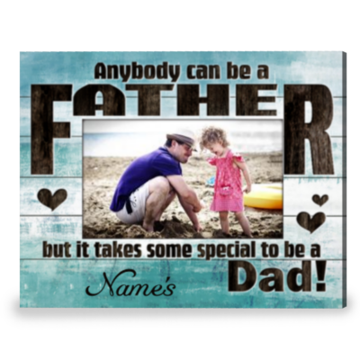 Personalized Dad Gift Meaningful Gift For Dad Unique Canvas Print
