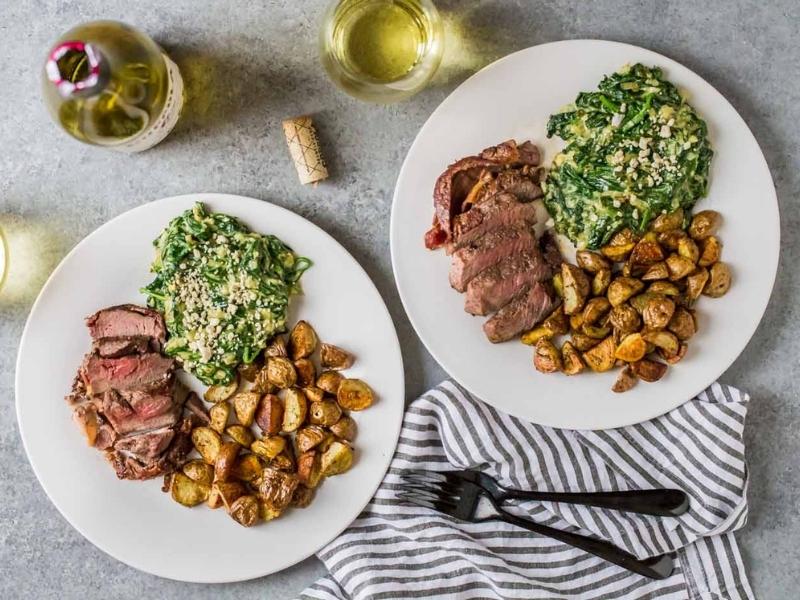Gourmet Steaks and Cakes Date Night Dinner for 2