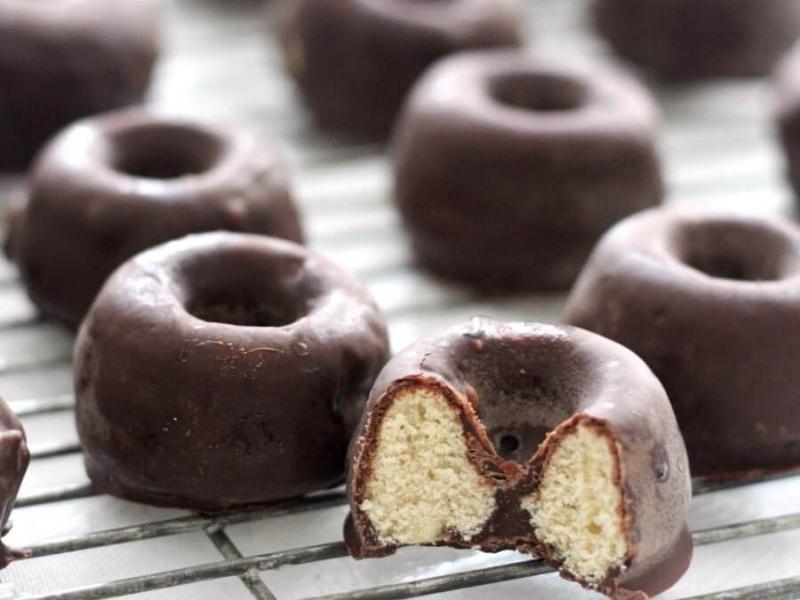Chocolate Covered Mini Donuts - 44 years anniversary