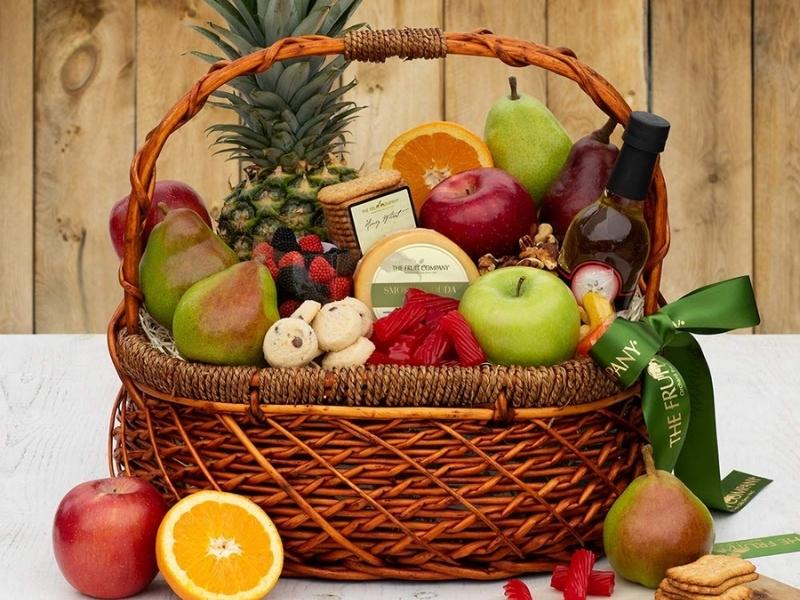 Fruit Gift Basket - 44th anniversary gift for parents