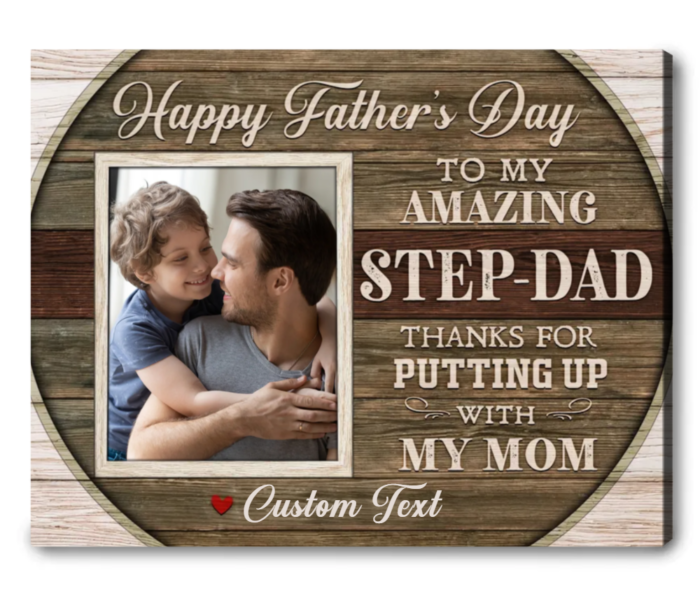 Father's Day Gifts Personalized Photo Stepped Up Dad
