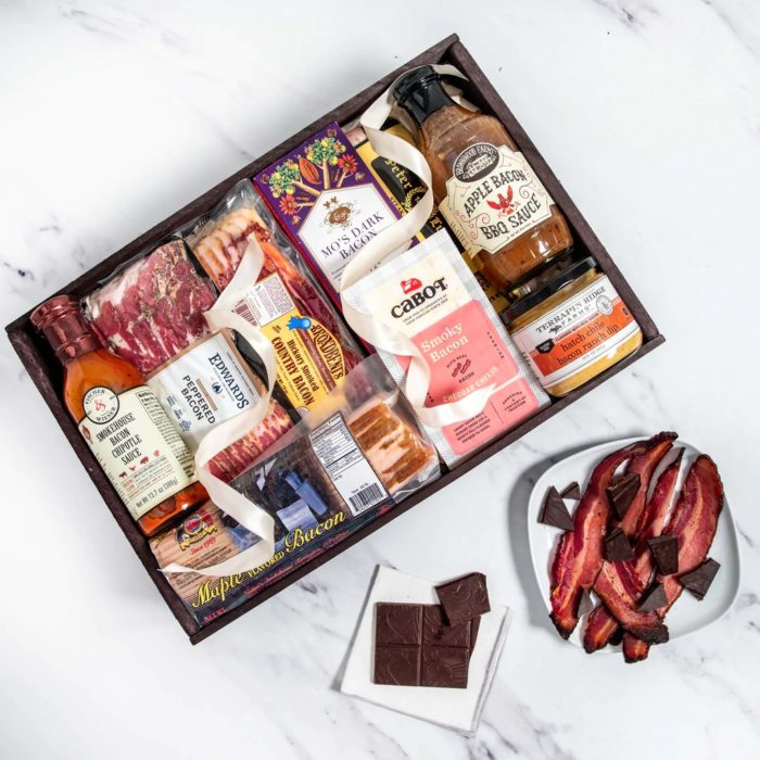 Father's Day Gift For Stepdad Bacon Crate Gift Set