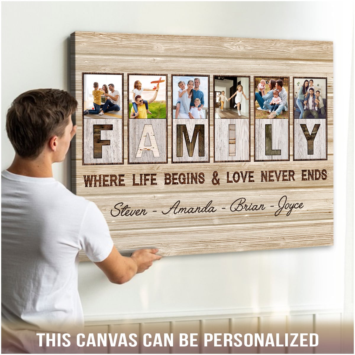 Rolled Canvas Family Photo Prints, Print Your Photos, Gift for Family, Rolled  Canvas Print, Your Custom Canvas Prints, Your Photos on Canvas 