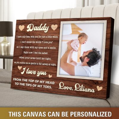 first father's day gift personalized photo canvas print 04