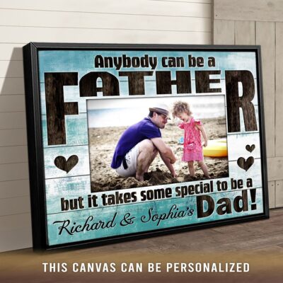 Personalized Dad Gift Meaningful Gift For Dad Unique Canvas Print