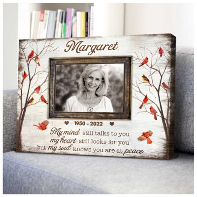 Memorial Keepsake Personalized Gift For Loss Of Loved One Cardinal Art