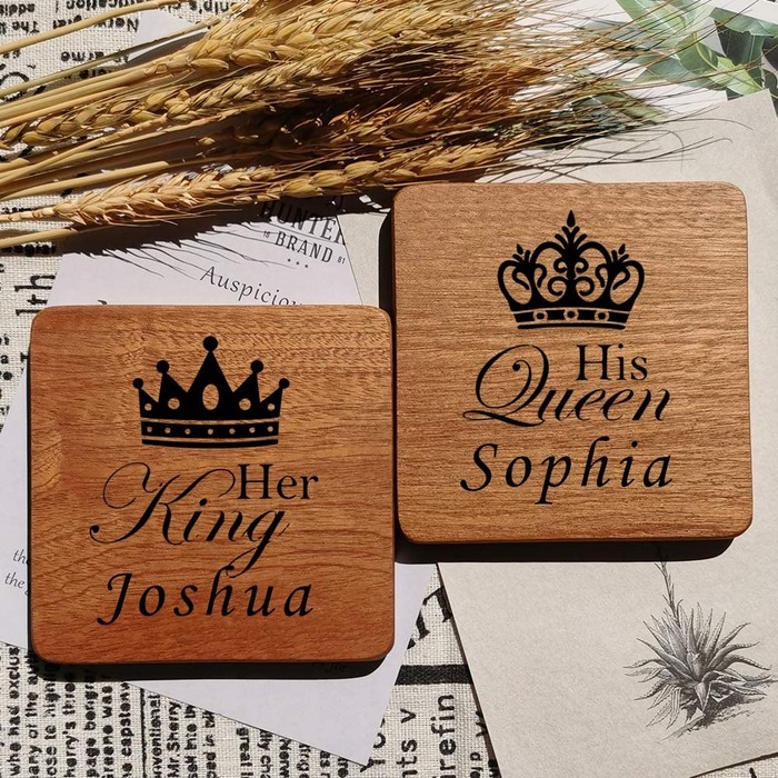 Engagement Gift For Son - Custom Coasters 