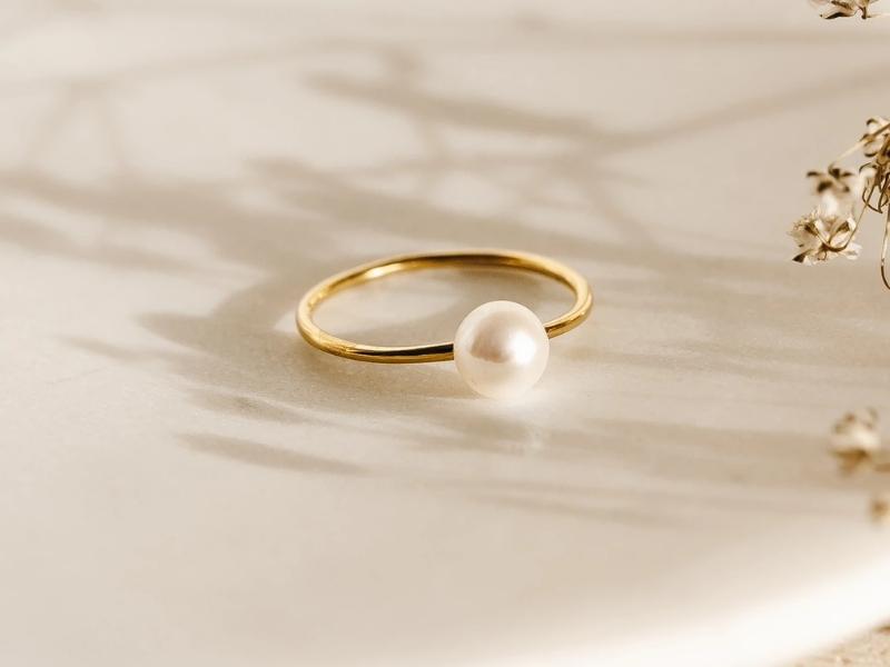 Pearl Ring for 46th wedding anniversary gift ideas