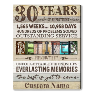 retirement gift for co worker 30 years work anniversary gift idea 01