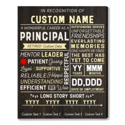 best retirement gifts for teacher personalized retirement gift for principal 01