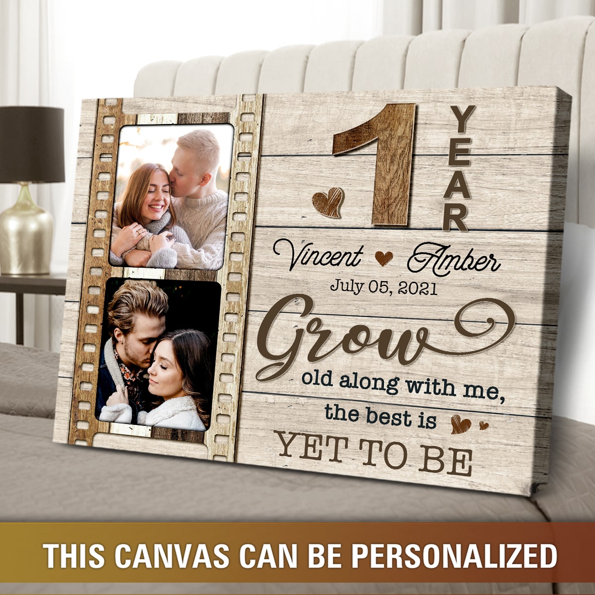 Personalised First Year Anniversary Gift | ABC Prints