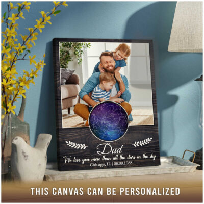 father's day gift ideas personalized star map gift for new dad 03