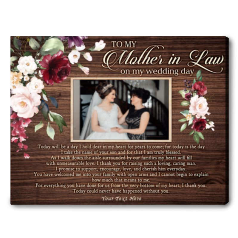 Gift For Mother In Law On Wedding Day Mother Of The Groom Gift From