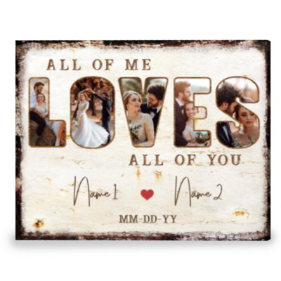 Best Anniversary Gift Idea For Couple Customized Photo Gift Canvas Print