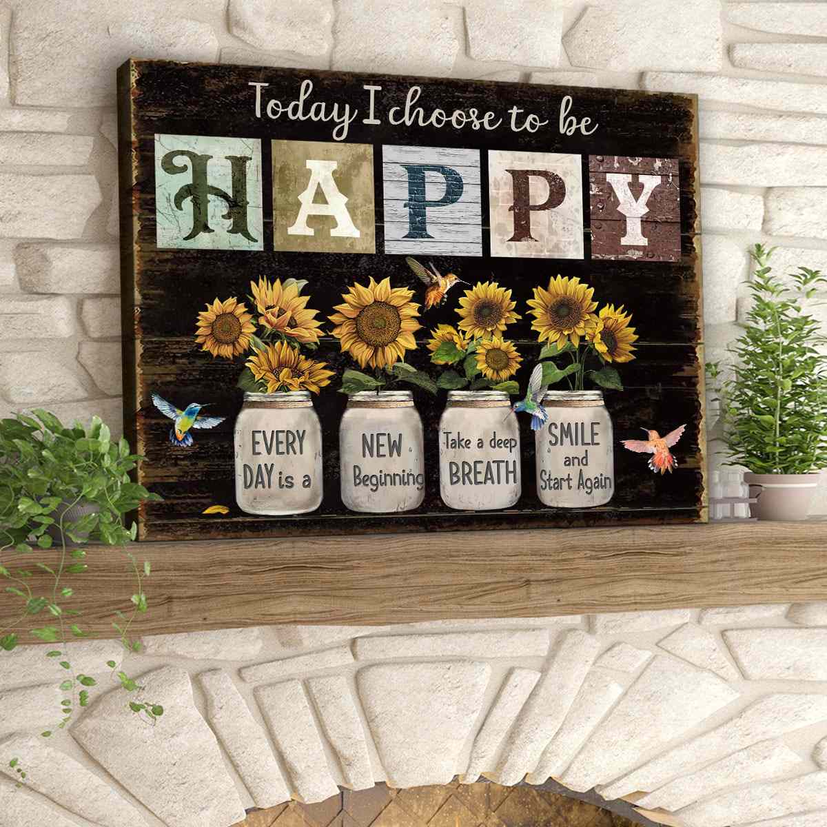 Everyday Is A New Beginning - Beautiful Personalized Sunflower And