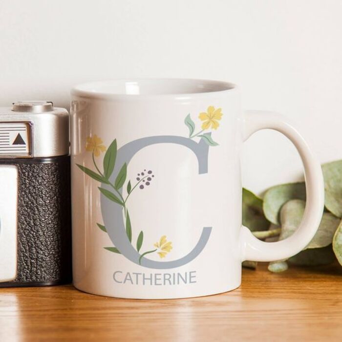 Custom Initial Mug For Girls