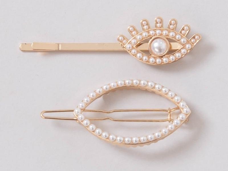 Eye Hair Pin Set - 48 year anniversary gift for wife