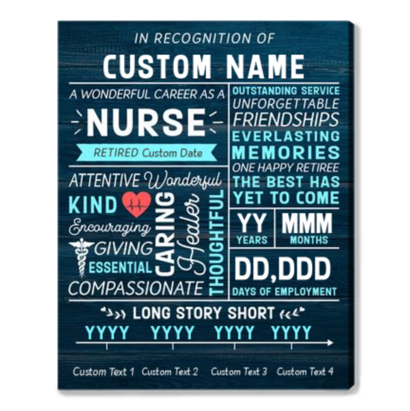 Personalized Retirement Gift for Nurse Retirement Gifts For Nurse