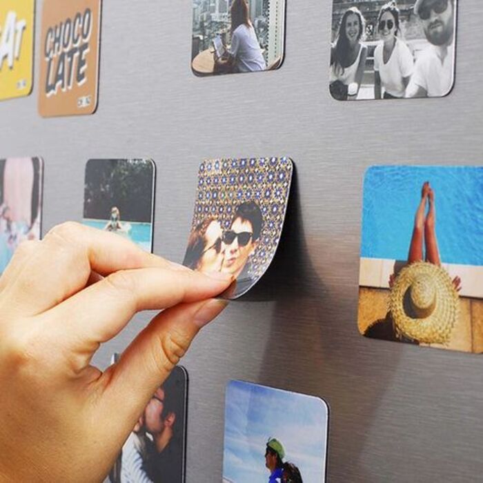 Square photo magnets - best gifts for father's day