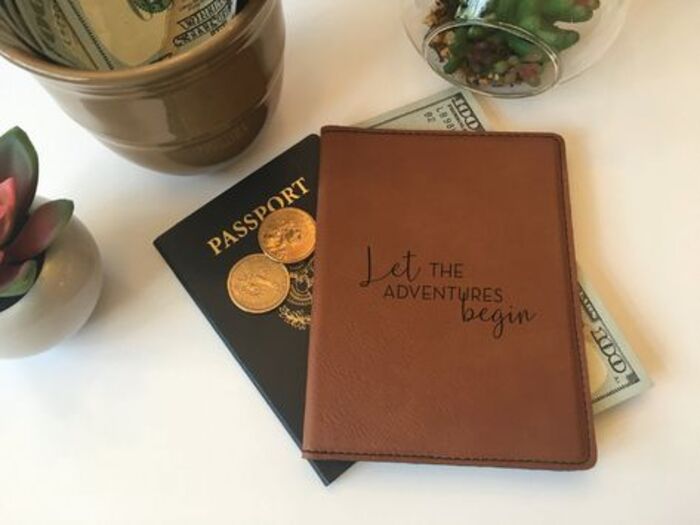 Leather passport holder: best gift for brother-in-law